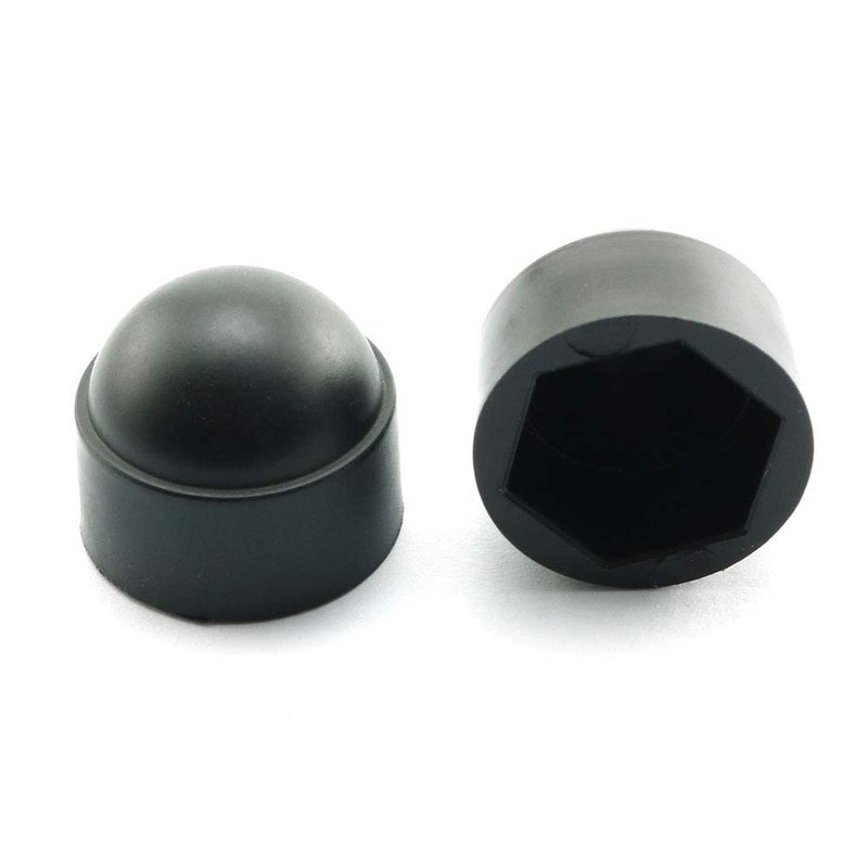 Pro Bamboo Kitchen 24PCS Bolt Nut Protection Cap Black Hexagon Dome Nylon Bolt Nut Protection Cover M8x14 mm - Image 1